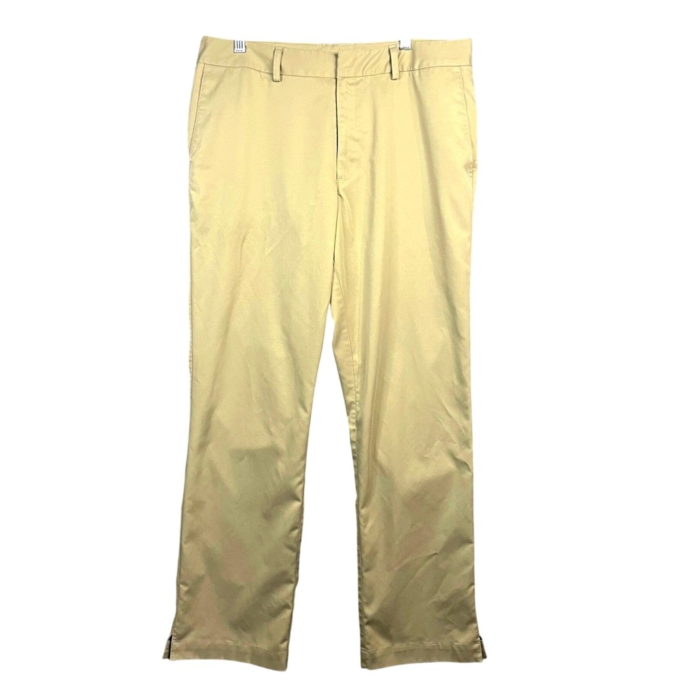 Under Armour Men's Flat Front Golf‎ Pants Tan Chino Style Size 34x32